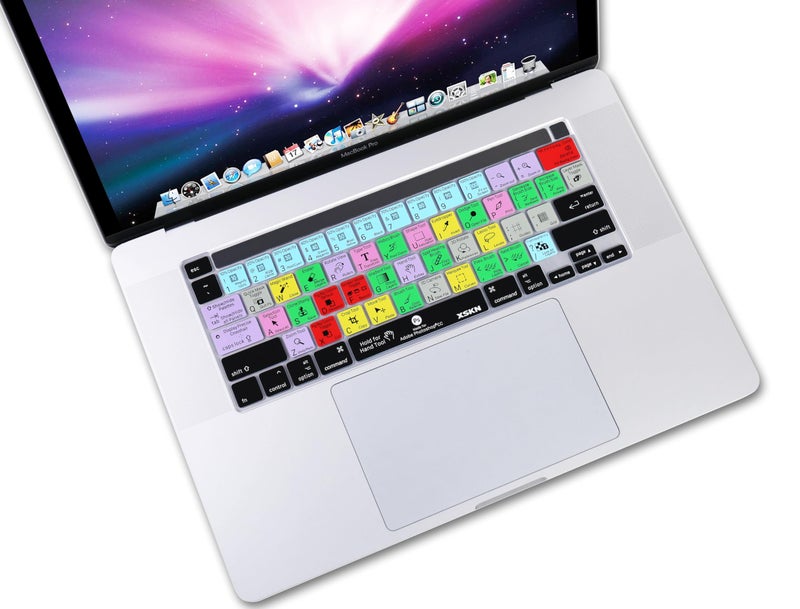 XSKN Photoshop CC English Silicone Shortcuts Keyboard Cover Skin for 2019 New MacBook Pro 16 inch A2141 and 2020 New MacBook Pro 13.3 inch A2338 M1/A2251/A2289 with Touch Bar & Touch ID US Version - Image 3